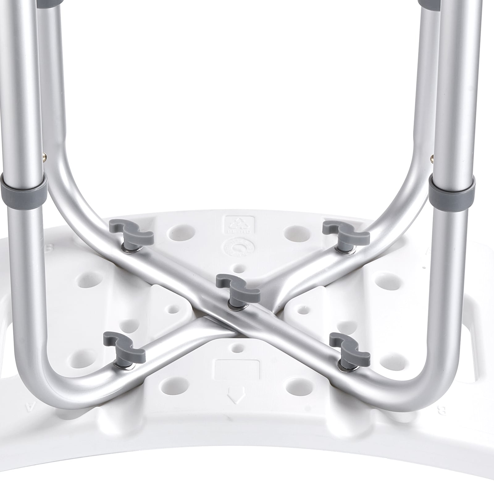 Adjustable Shower Chair With Handles And Non-slip Seat For Elderly_voghion.com